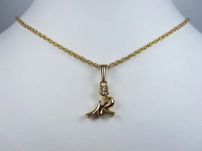 Colgante Nina Ricci Chapado en Oro con Cristales de Swarovski 16-18" Longitud - 4417 Foto 1 de 3