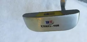 US Kids Golf-USKG-508 Off Set Putter Yellow Handle - Ultra Light Kid Power Steel - Picture 1 of 12