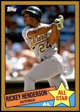 Rickey Henderson 2020 Topps 1985 35th Anniversary All-Stars 5x7 Gold #85AS-6 /10