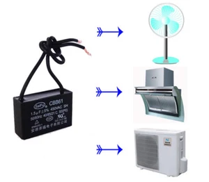 CBB61 450V AC 50/60Hz Polypropylene Film Motor Start Run Capacitor AU seller - Picture 1 of 8