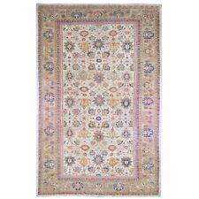 12'x21' Ivory Zoroastrian Sultanabad Good Cond XL Wool Hand Knotted Rug R66457