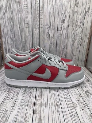 Nike Dunk низкий QS Varsity красный/серебро FQ6965 600 мужчин размер 13 полная коробка - Изображение 1 из 4