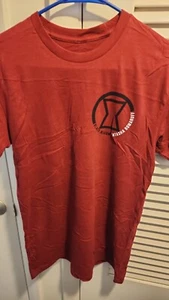 Men's Black Widow Marvel Rivals Logo T-Shirt Size XS S M L XL, NWT - Picture 1 of 5