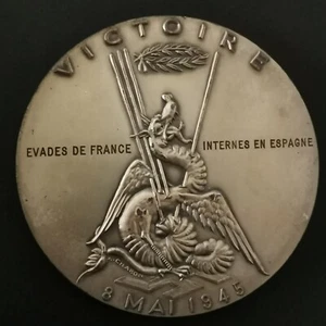 SILBER MEDAILLE 1970 68mm 163,8g SIEG 8. MAI 1945 25. GEBURTSTAG / WW2 - Bild 1 von 3