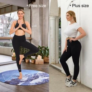Fitness Yoga Tights High Waist Floral Compression Pants Women's Fitness Exercise - Picture 1 of 25