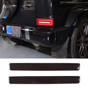 Rear Fog Lamp Blackout Smoked Cover Strip For Benz G-Class G500 G63 2019-2022 - Picture 1 of 10