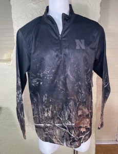 NWT Colosseum Realtree Edge Camo Nebraska Cornhuskers Mens XL 1/4 Zip Pullover - Picture 1 of 10