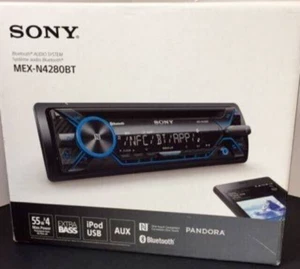 Sony MEX-N4280BT Bluetooth CD Player 220w iPhone Android MP3 AM FM USB Aux & Rmt - Picture 1 of 8