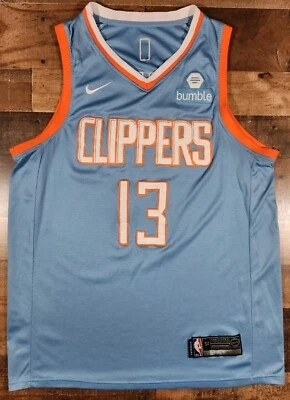 Футболка Nike Paul George Los Angeles Clippers размер XL синяя No13 городской выпуск Swoosh NBA - Изображение 1 из 4