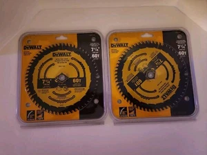 DeWalt 7-1/4 pulgadas D X 5/8 pulgadas. Hoja de sierra circular de carburo de tungsteno S 60 dientes - dos - Imagen 1 de 12