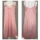 Vintage Pink Vanity Fair PTE Small Silky Nylon Slip Lingerie Slippery Nightgown
