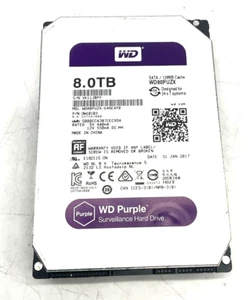 WD Purple WD80PUZX-64NEAYO 8,0TB SATA / 128MB Cache Überwachungs Festplatte - Bild 1 von 2