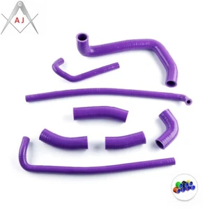 For Kawasaki Ninja ZX7R ZX750P 1996-2003 Silicone Radiator Coolant Hose Purple - Picture 1 of 11
