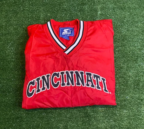 Vintage Starter Cincinnati Bearcats arch spell out pullover jacket coat medium Cover