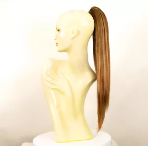 Haarteil Pferdeschwanz lange goldenen Docht 65 cm 7 6bt27b - Picture 1 of 8