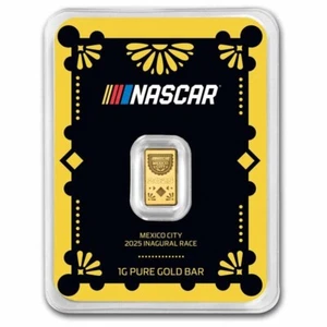 NASCAR Mexico International Cup 2025 1 Grams Pure Gold Bar in TEP Package - Picture 1 of 4
