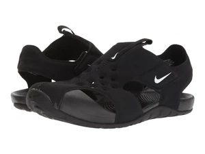 Nike Sunray Protect 2 Black/White Water Closed Toe Sandals Little Boys Size 8 - Picture 1 of 8