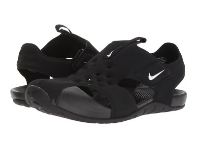 Nike Sunray Protect 2 Black/White Water Closed Toe Sandals Little Boys Size 10 - Image 1 of 4