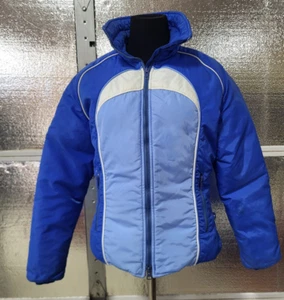 Obermeyer Winter Womens Down Filling Jacket - Medium Size 12 -- Blue - Coat - Picture 1 of 10