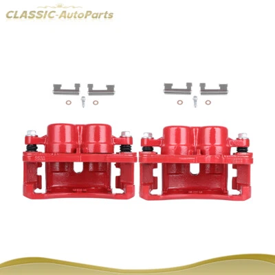 Pinzas de freno delanteras con par de soportes para 03-08 GMC Savana 1500 03-05 Chevy Astro Foto 1 de 4