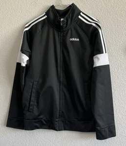 Boy Adidas Youth Boys  Track Jacket color black size 14/16 - Picture 1 of 6
