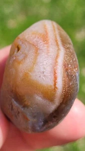 Beautiful 1.4 oz Lake Superior Agate LSA - Waterwashed Floater w Cool Husk - Picture 1 of 14