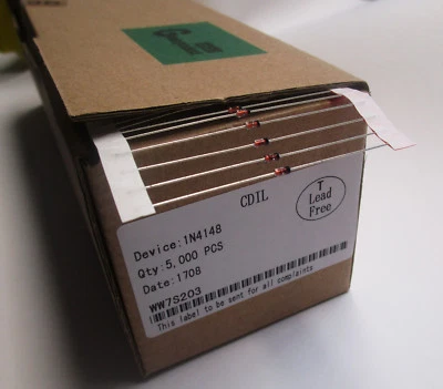 100 x 1N4148 Silizium- Dioden 100V/0,2A gegurtet CDIL