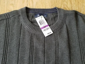 John Ashford Mens Crew Neck Long Sleeve Sweater Size 2XB ~ Gray - Picture 1 of 6