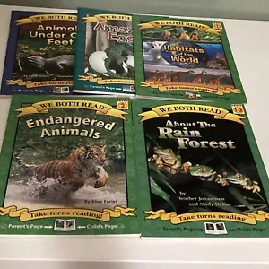 WE BOTH READ Paperback Non-Fiction Level 1-2 Animals Eggs Habitats Lot Of 5 - Picture 1 of 12