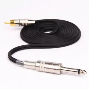 Soft Silicone Tattoo Power Supply RCA Cord Tattoo Machine 1.8M 7 Foot Long New - Picture 1 of 3