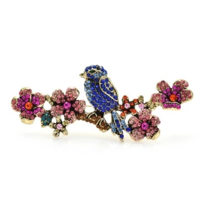 New Cute Bird Brooch Fashion Rhinestone Party Pins Unisex Women Animal Jewelry - image 1 of 4