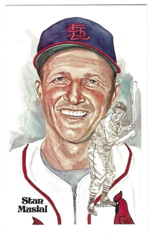 1981 Perez Steele Hall of Fame Postcard #114 Stan Musial 02501/10000 Cover