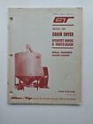 Gt 580 Grain Dryer Parts & Operators Manual