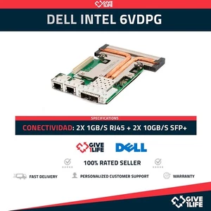 DELL INTEL 6VDPG 2x RJ45 1GB/s + 2x SFP+ 10GB/s - Picture 1 of 6