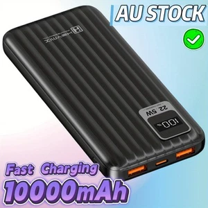 HEYMIX Powerbank Portable Charger, 10000mAh Power Bank USB-C Charger, 3-Port - Photo 1 sur 5