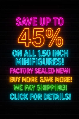 NUEVO TRAJE PLATEADO BATMAN XE 1,50 PULGADAS DC MINIFIGURA MONTAJE REQUERIDO SELLADO NUEVO Foto 1 de 4