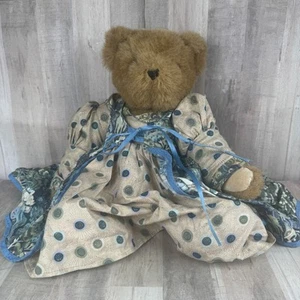 Vintage The Vermont Teddy Bear Company Brown Bear with Dress Jointed - Picture 1 of 5