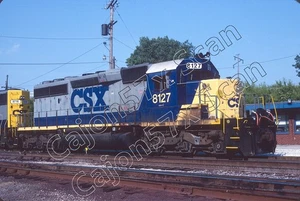 Slide originale - CSXT SD40-2 8127 YN2 schema in Oregon, OH. 6/02 - Foto 1 di 1