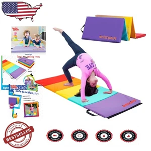 Alfombra de gimnasia plegable duradera para niños - ligera, resistente al desgarro y expandible - Imagen 1 de 8