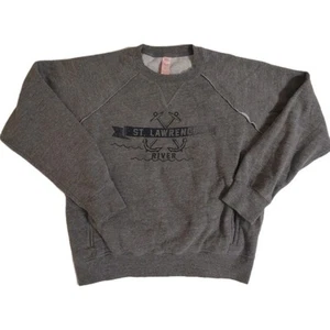 Vintage XL St Lawrence River Damen MV Sport Pullover Raglan V Logo Sweatshirt 90’s - Bild 1 von 17