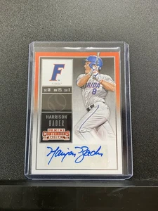 2015 Panini Contenders Harrison Bader #36 College Ticket Blue Autograph Gators - Picture 1 of 2