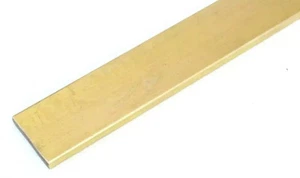 BRASS FLAT BAR STRIP 8mm x 4mm x 200mm long - New - Free Delivery - Picture 1 of 1