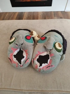 Unisex Zombie Home Plush Slippers for Halloween Scary Party Gift Shoes - Picture 1 of 7