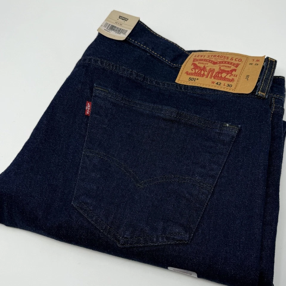 Levi’s 541 Flex Men's Bottoms Stretch Straight Blue Jeans Size 50×30