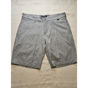 Travis Mathew Shorts Herren 34 grau gestreift Golf Performance Stretch Freizeit Sommer - Bild 1 von 5