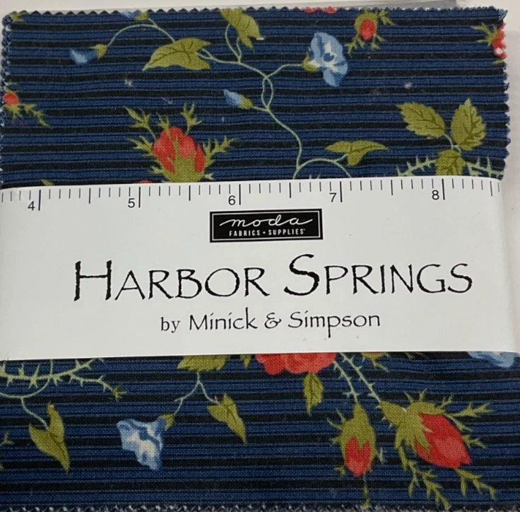 Moda Harbor Springs Charm Pack 14900PP 42 5" Quilt Fabric Squares Minick Simpson