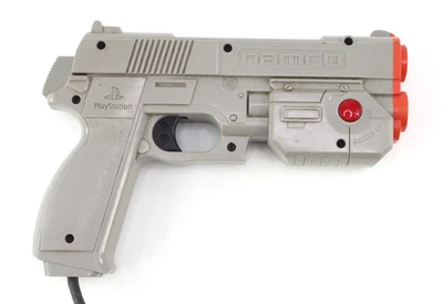 Namco Guncon Light Gun PlayStation 1 PS1 NPC-103 cinza testado - Imagem 1 de 4