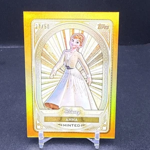 Anna 2025 Topps Disney Mint #86 Gold Tier GOLD Foil SP 21/50 Frozen BS5 - Picture 1 of 7
