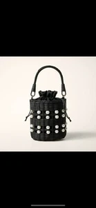 Kate Spade New York X Target: Black Wicker Pearl Embellished NWT - Picture 1 of 5