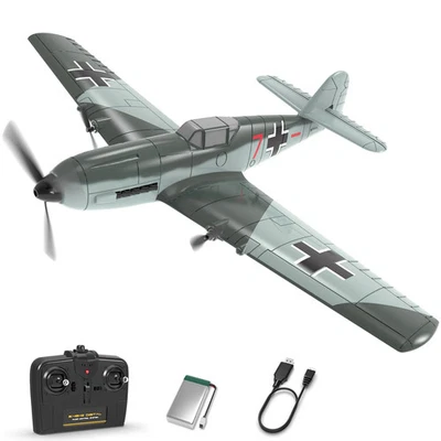 VOLANTEXRC BF109 RC Plane 2.4G 3CH Gliders Fighter 6-Axis Gyro Stabilizer RTF - Image 1 of 4